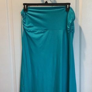 Reel Legends aqua convertible dress/ maxi skirt.
